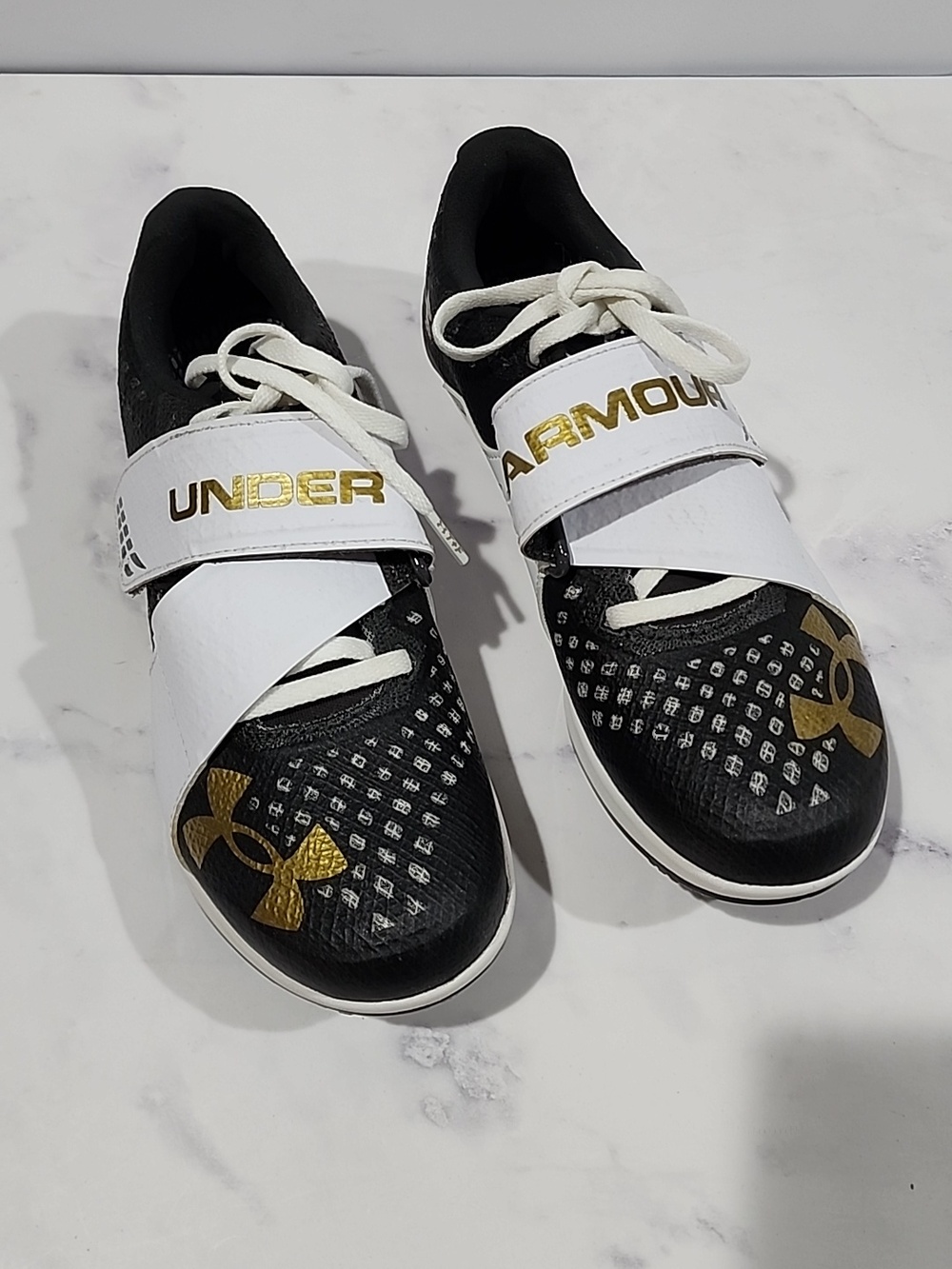 Under Armour Black and Gold Athletic Shoes